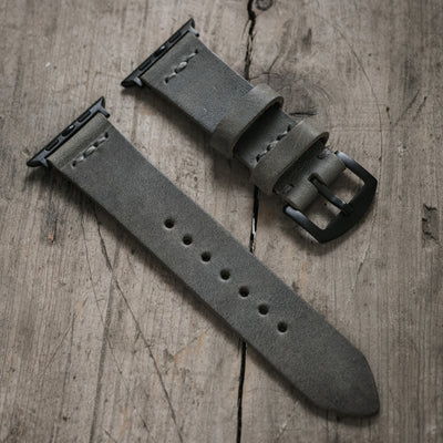 Apple Watch Leather Band - Antique Gray