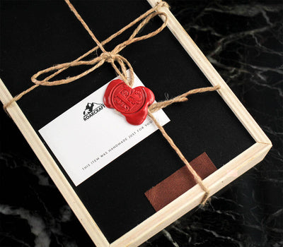 Wax Sealed Wooden Gift Box - Medium