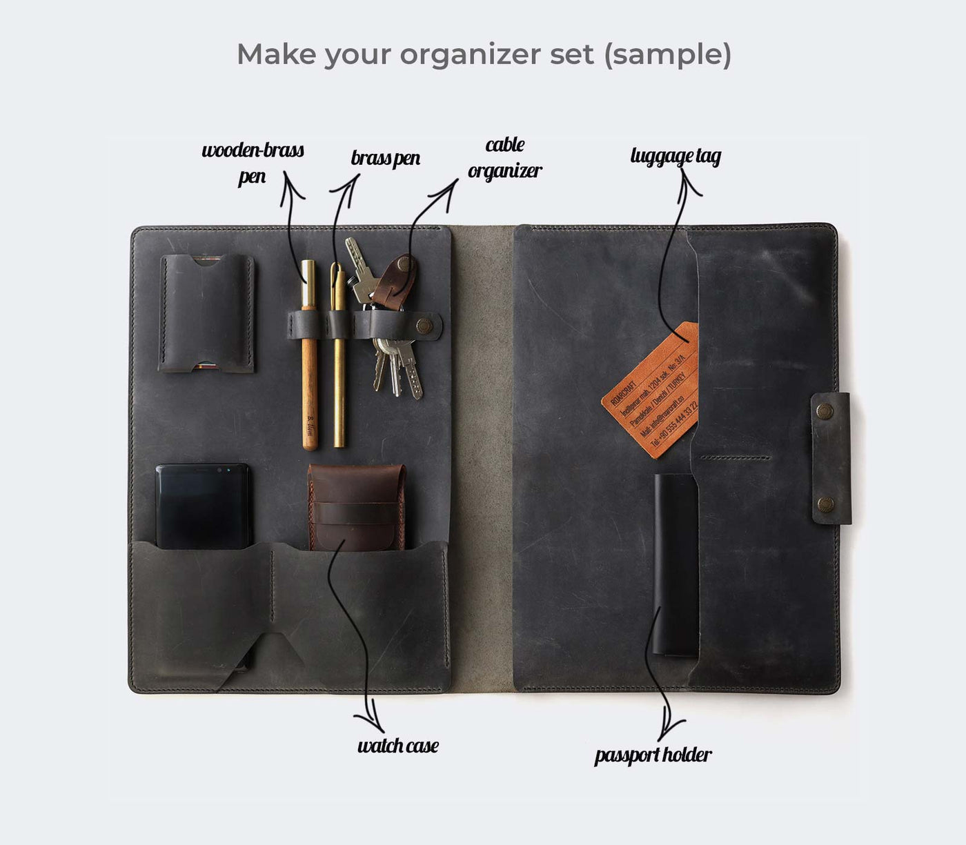 Leather MacBook Organizer