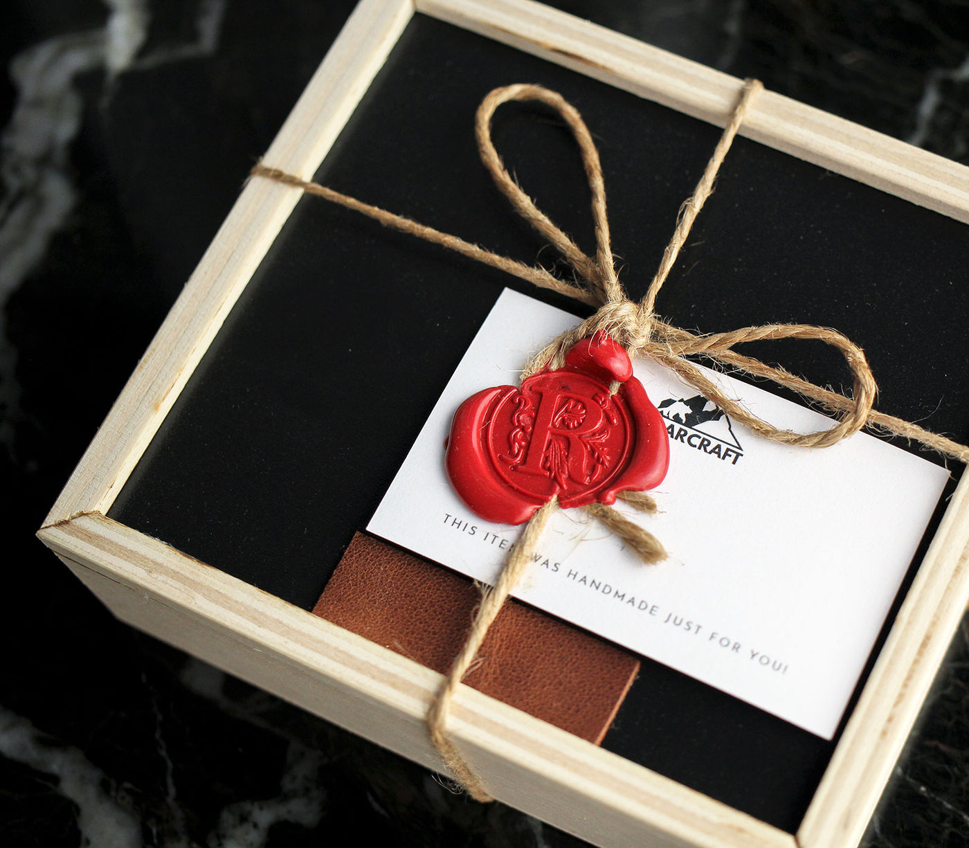 Wax Sealed Wooden Gift Box - Small
