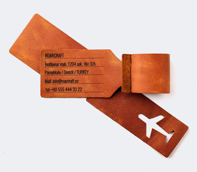 Leather Travel Tag - Personalized