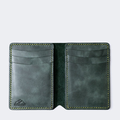 Vertical Bifold Leather Wallet - Laodikya