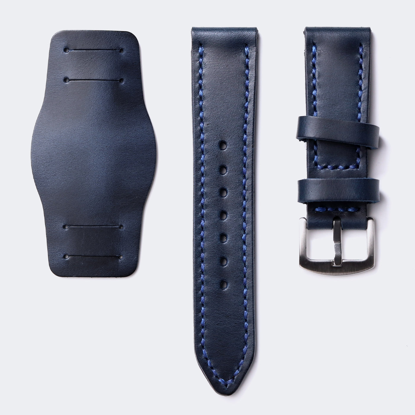 Custom Made Bund Strap - Indigo Blue